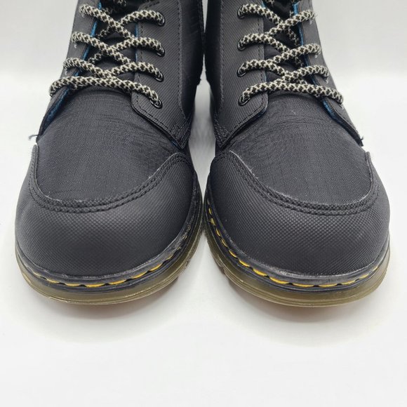 Doc Dr Martens Combs Leather AW004 Air Wair Black Leather Ankle Boots Size 6M 7L - Picture 4 of 10